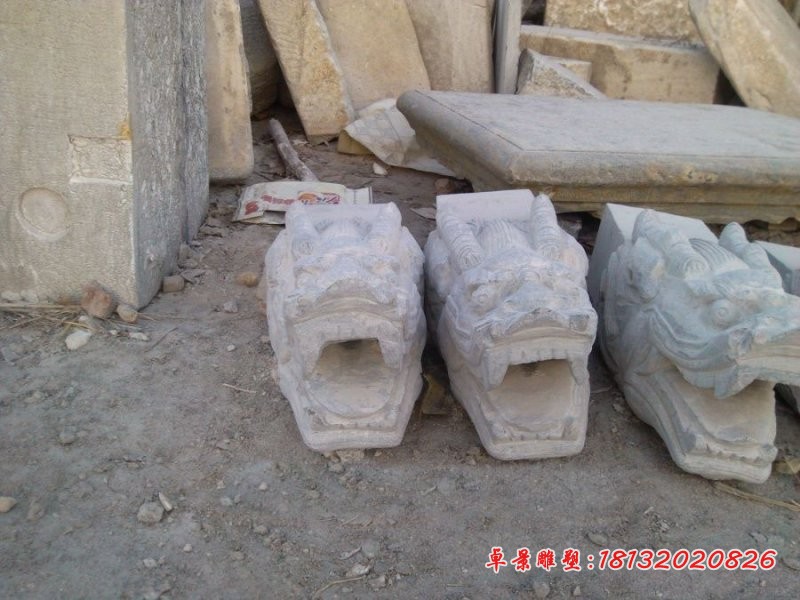 喷水龙头石雕公园景观石雕