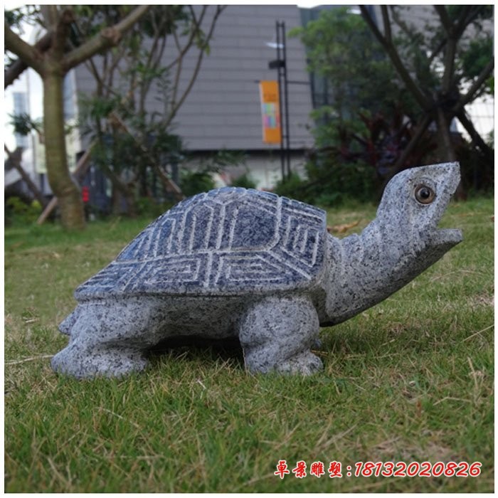 喷水招财乌龟石雕，庭院水景石雕 (7)