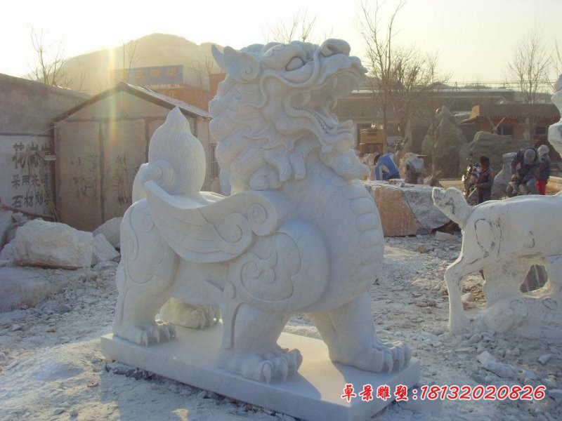 貔貅石雕，门口貔貅石雕 (3)