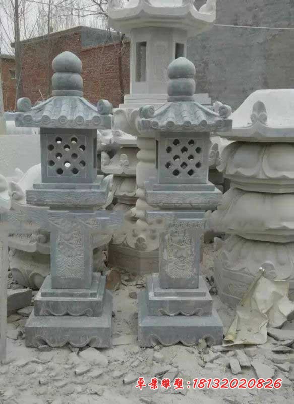 青石仿古灯 公园石灯