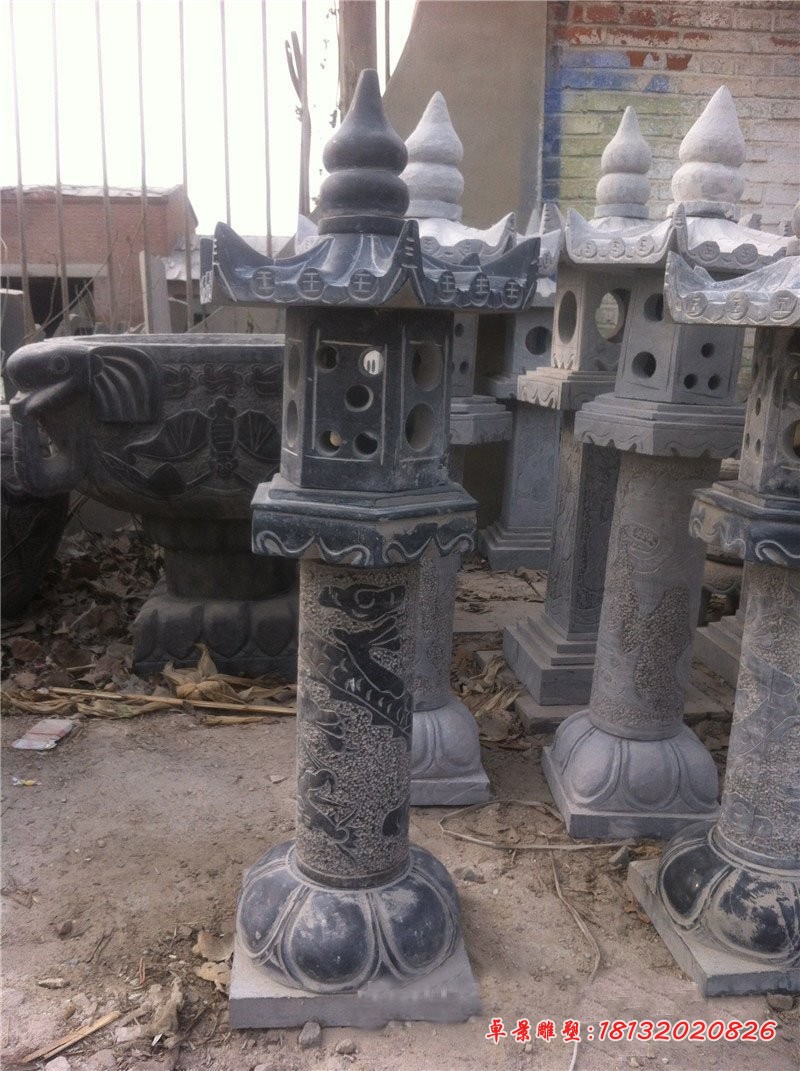 青石仿古灯公园石灯