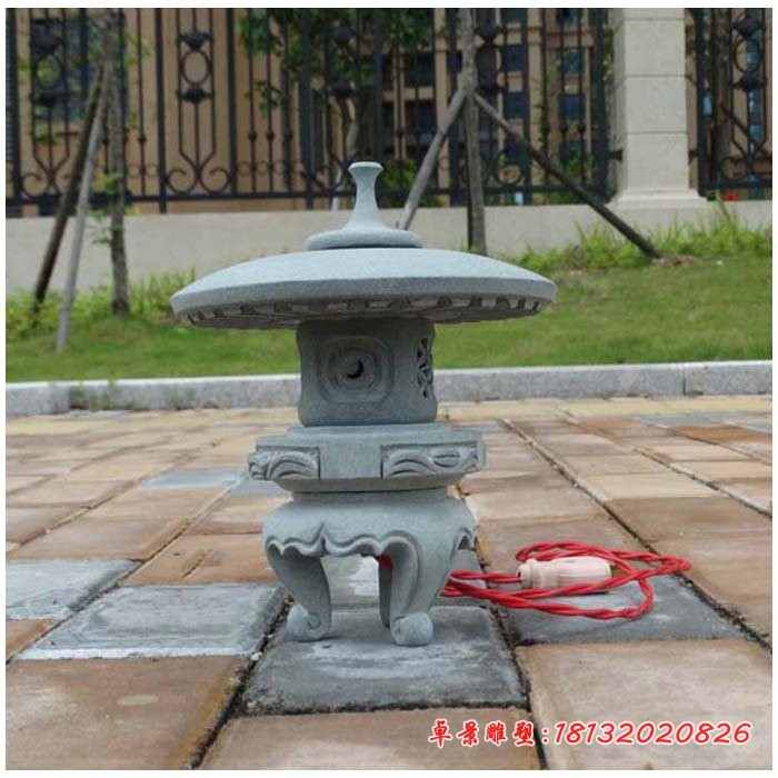 青石仿古石灯，公园石雕灯 (4)