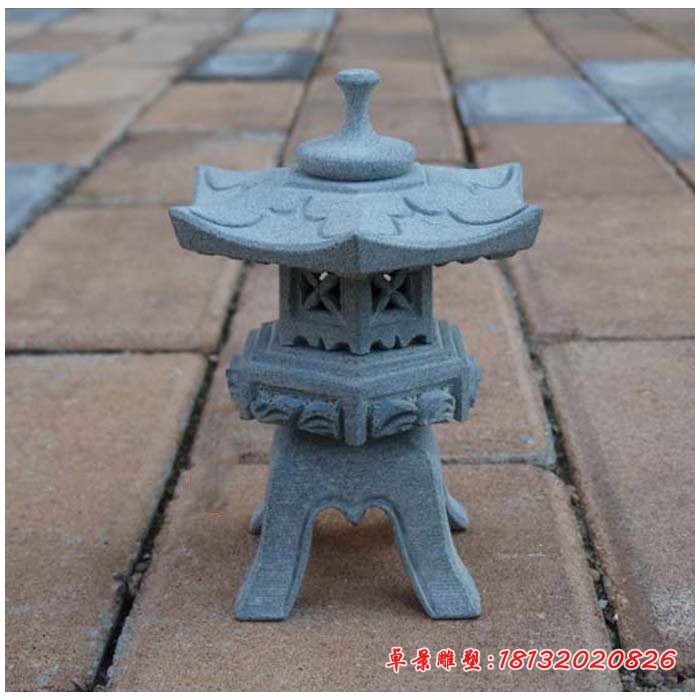 青石仿古石灯，公园石雕灯 (7)