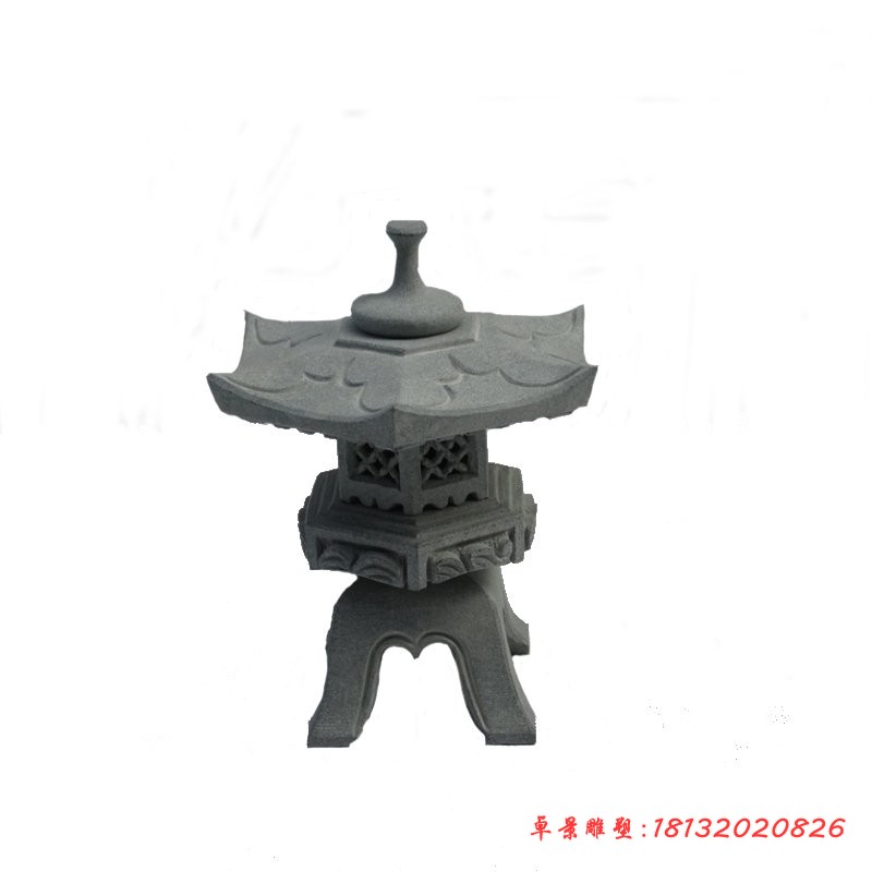 青石仿古石灯，公园石雕灯 (6)