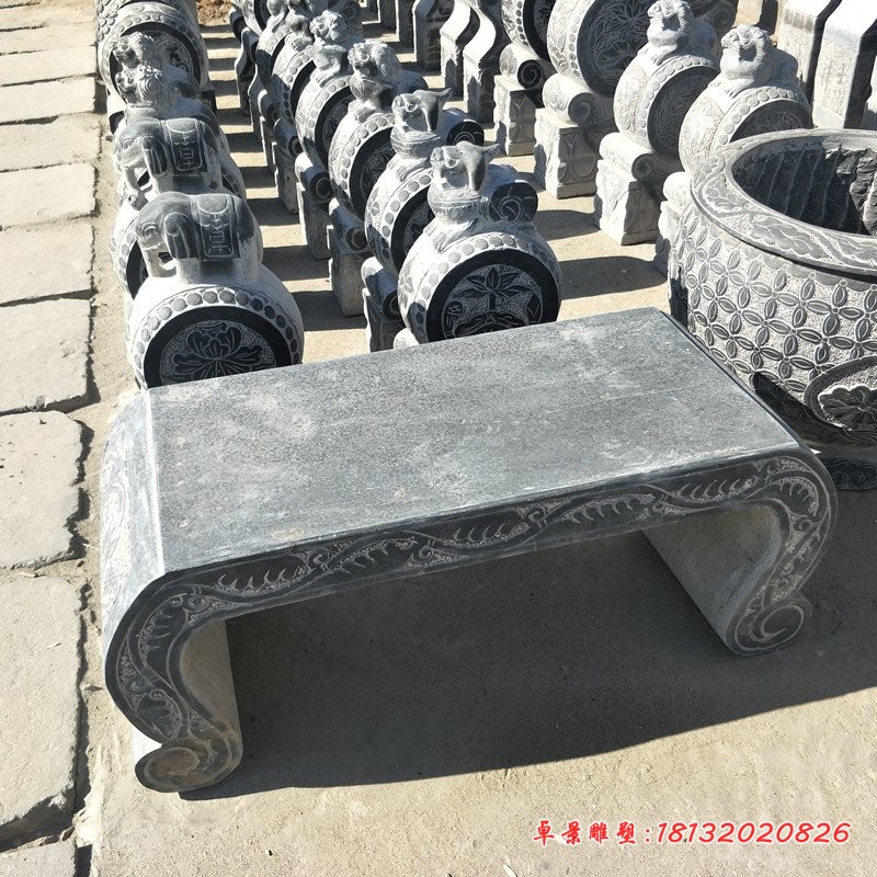 青石仿古石桌，公园石桌