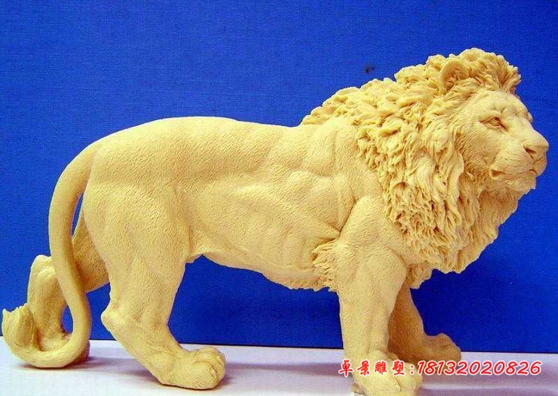 狮子石雕，公园动物石雕