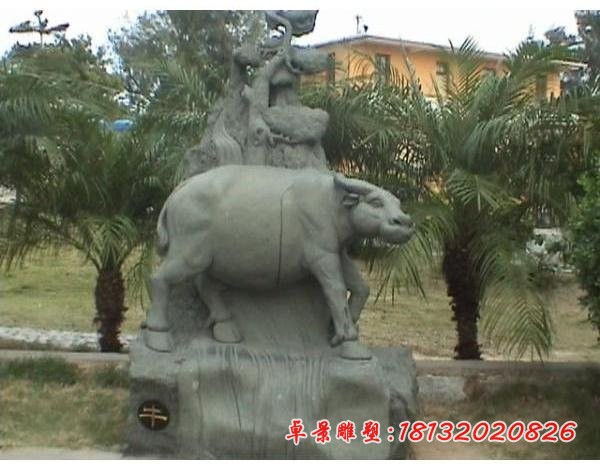 十二生肖动物石雕园林景观石雕 (7)