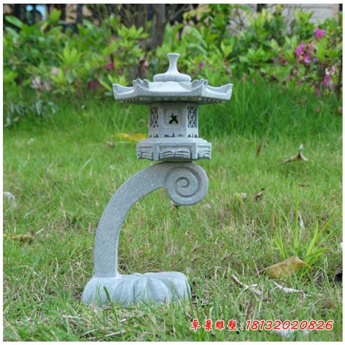 石灯，公园大理石宫灯 