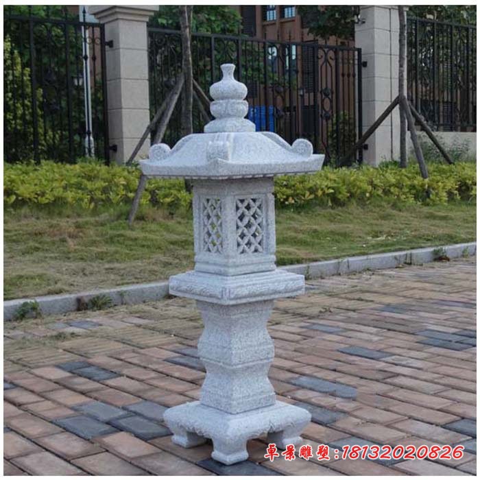 石灯，公园大理石宫灯