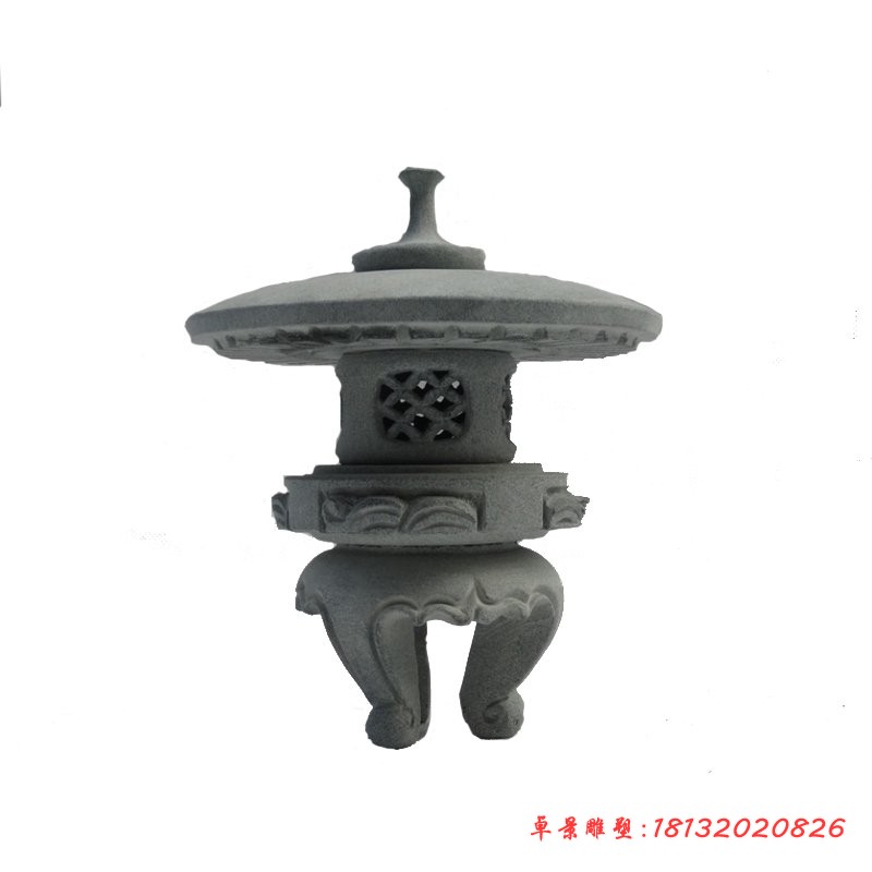 石雕灯，公园大理石宫灯