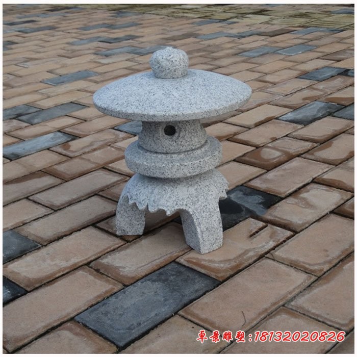 石雕宫灯，公园大理石灯 (2)