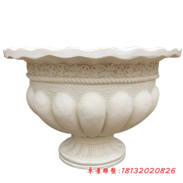 石雕花盆 别墅花盆雕塑