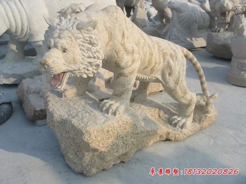 石雕老虎，园林景观石雕