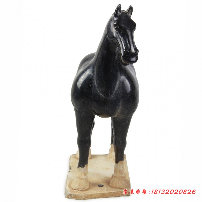 石雕马，公园动物石雕，园林景观石雕