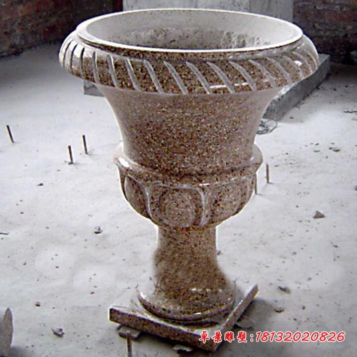 石雕欧式花钵别墅花盆石雕