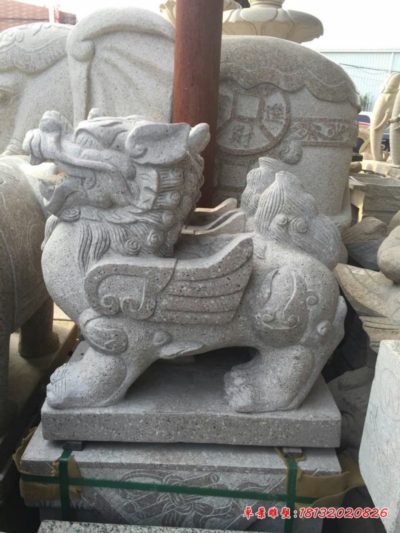 石雕貔貅大理石神兽雕塑