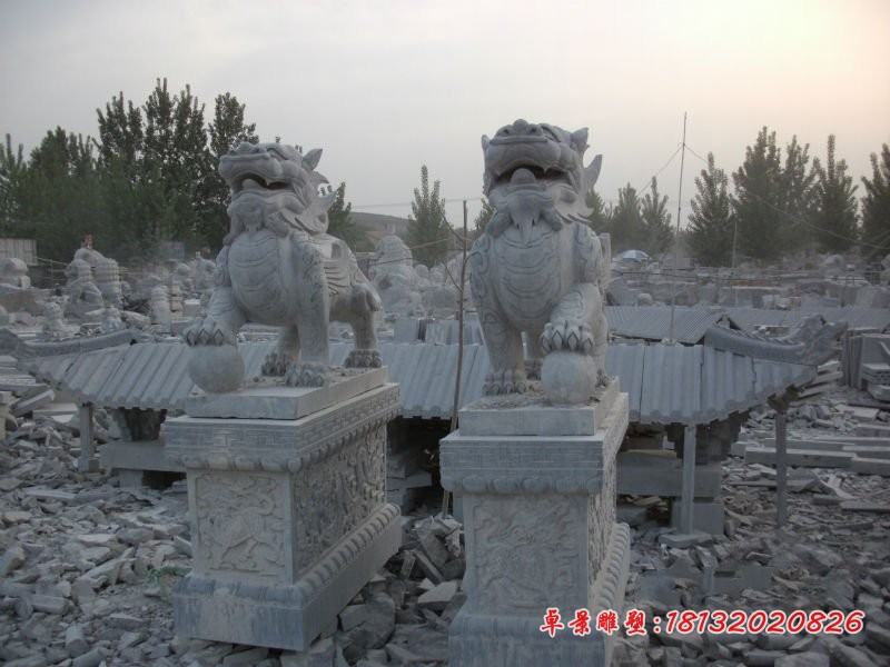 石雕貔貅，门口貔貅雕塑