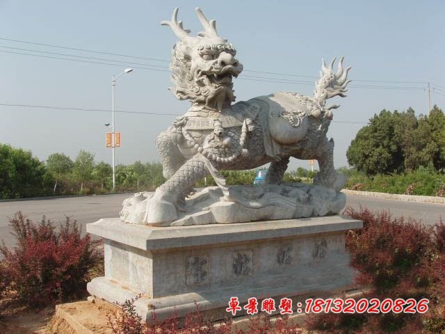 石雕麒麟古代神兽石雕 