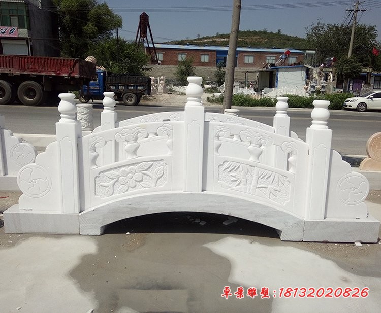 石雕桥汉白玉小桥雕塑 