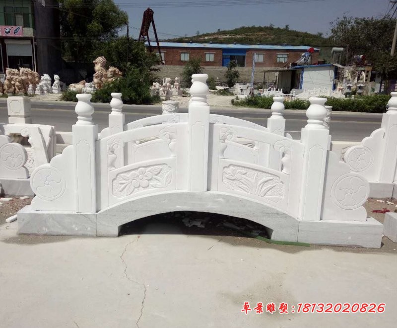石雕桥汉白玉小桥雕塑