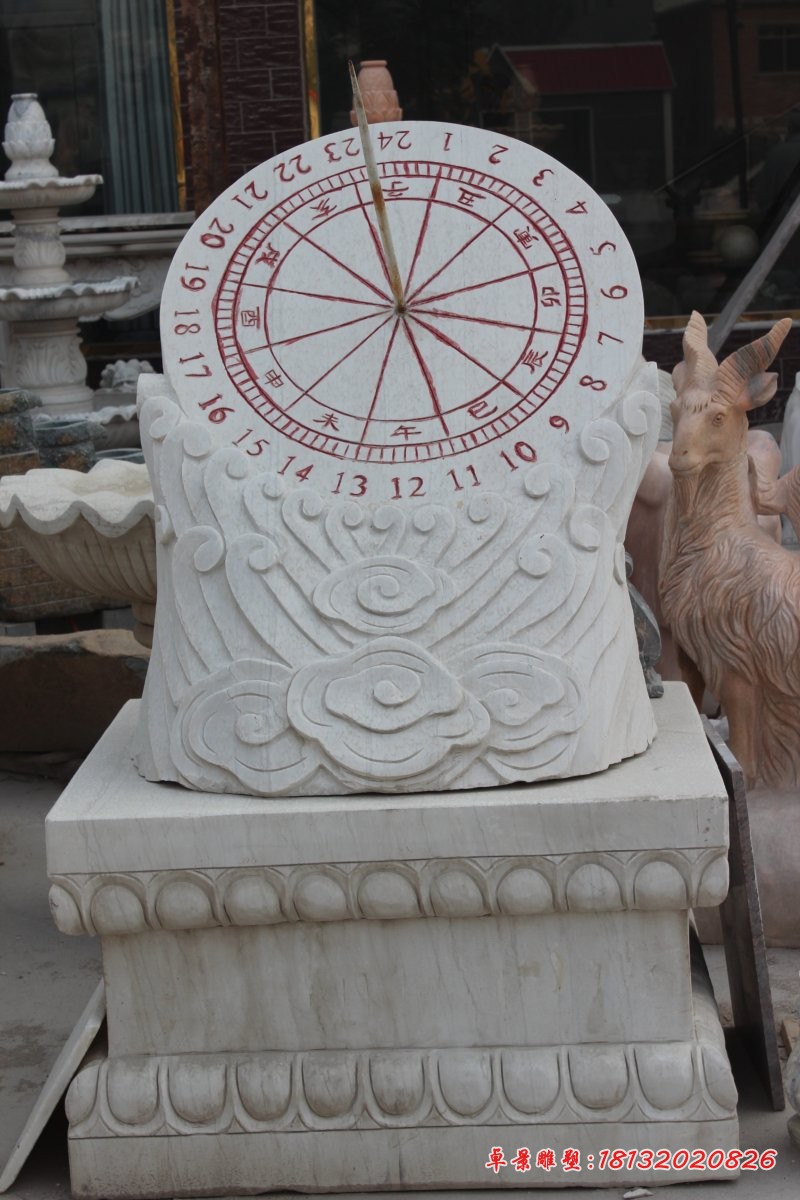 石雕日晷校园景观雕塑