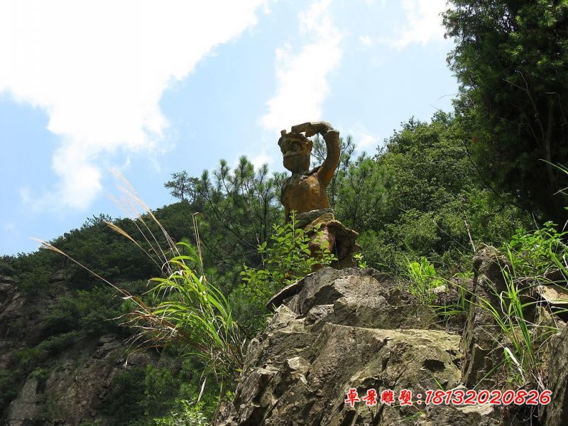 孙悟空石雕，公园景观石雕