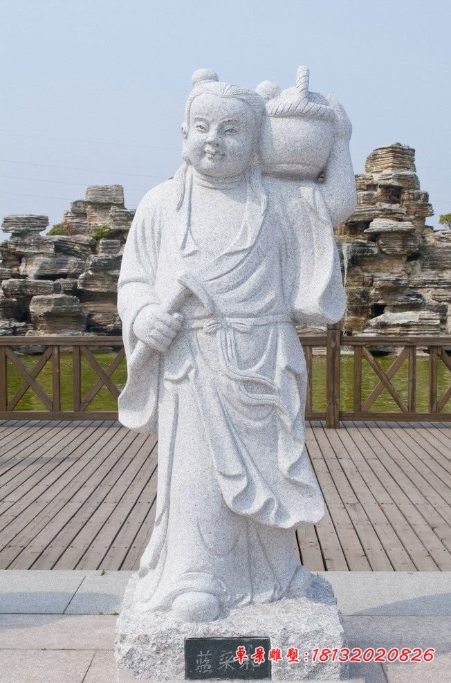 八仙人物石雕大理石公园人物雕塑