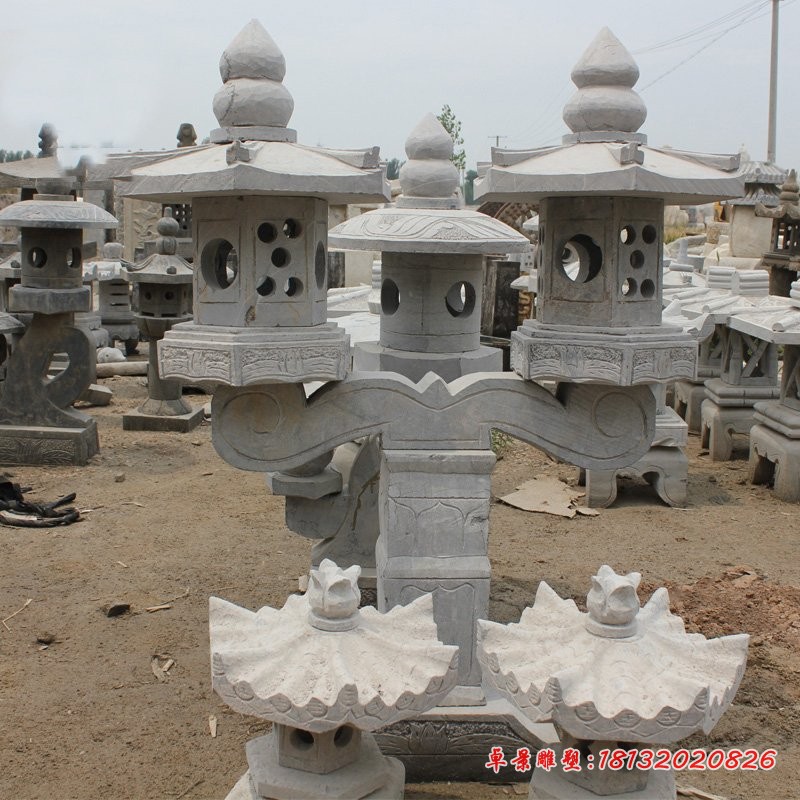 大理石宫灯公园石雕灯