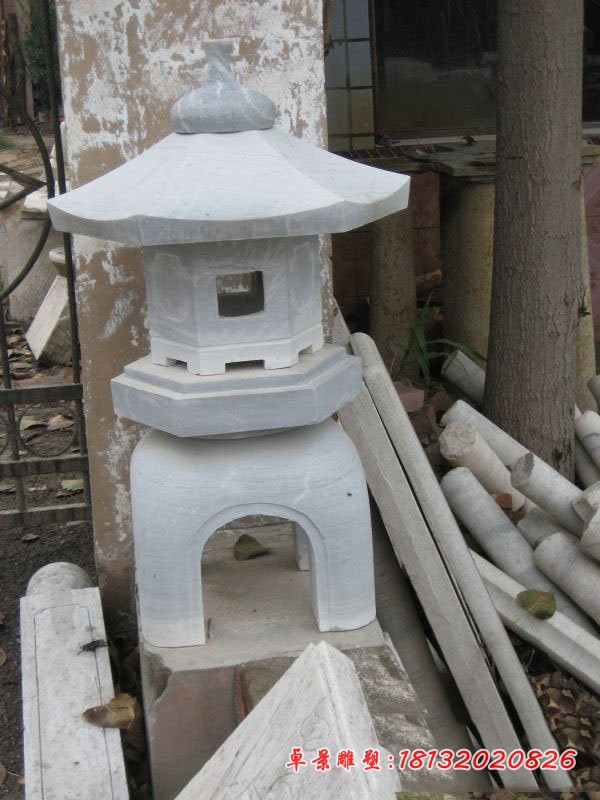 大理石宫灯雕塑公园石灯