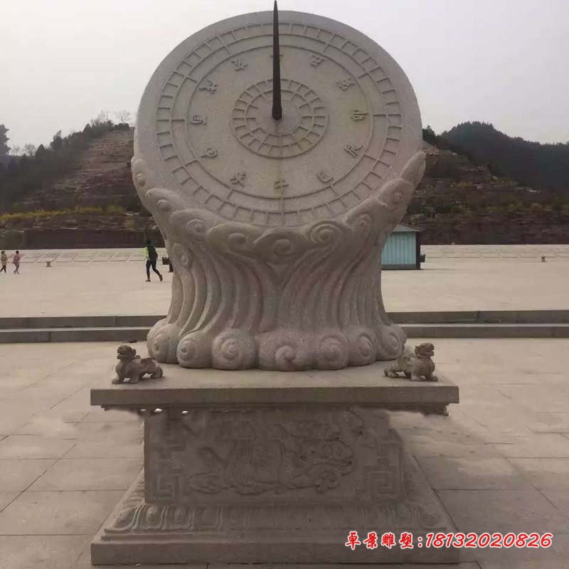 大理石广场日晷石雕 景观石雕
