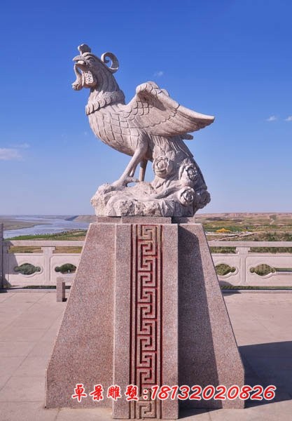 凤凰石雕广场景观石雕