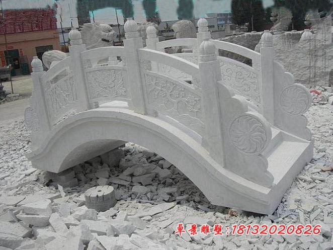 公园拱桥石雕汉白玉小桥石雕