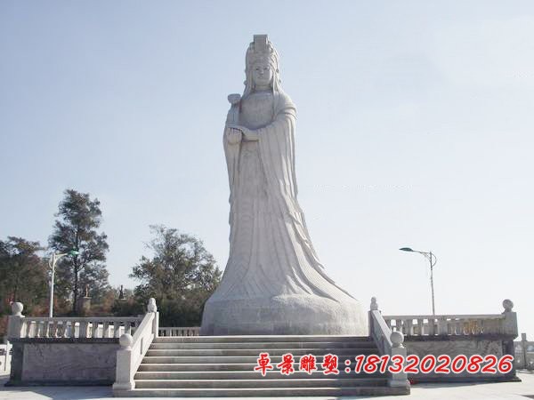 广场妈祖石雕 神像石雕