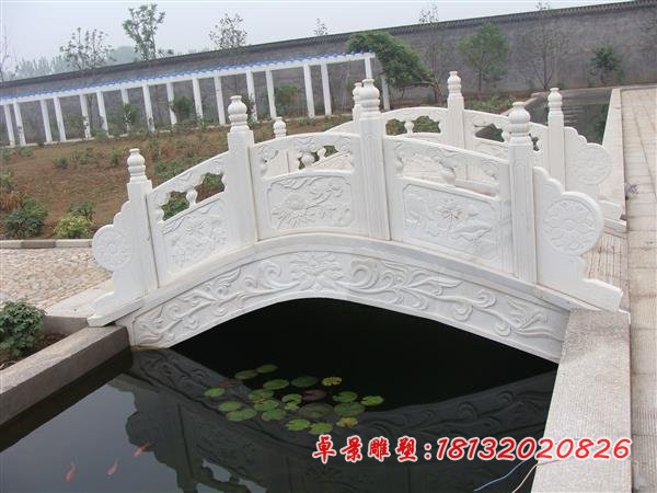 汉白玉小桥石雕公园石雕桥