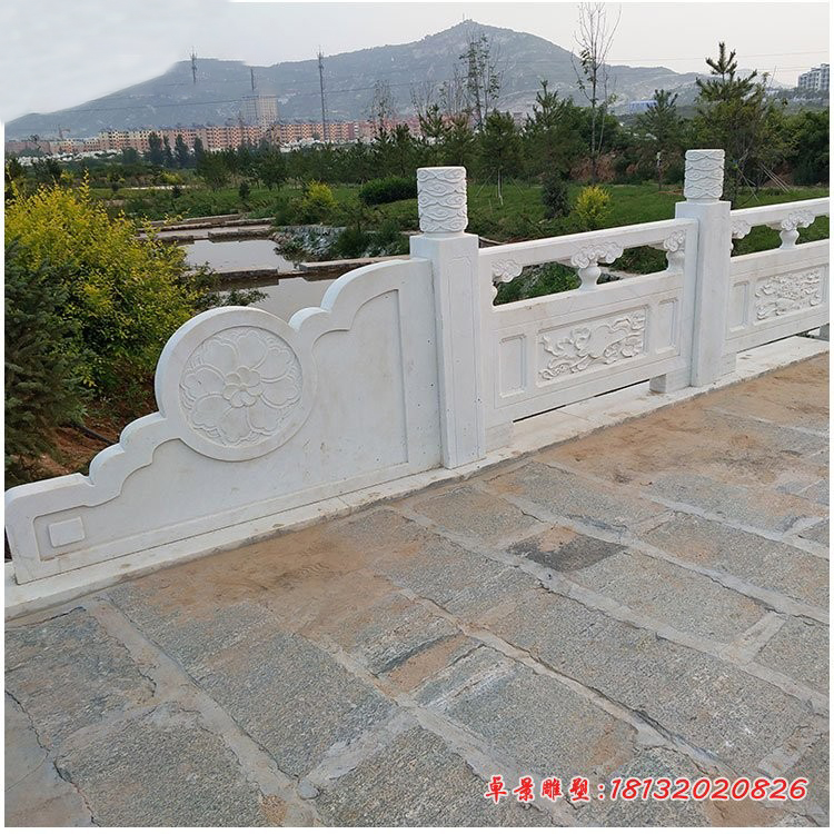 大理石栏板，石桥栏杆栏板