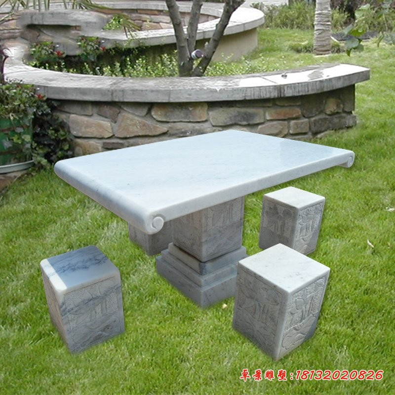 方桌方凳，公园石桌凳