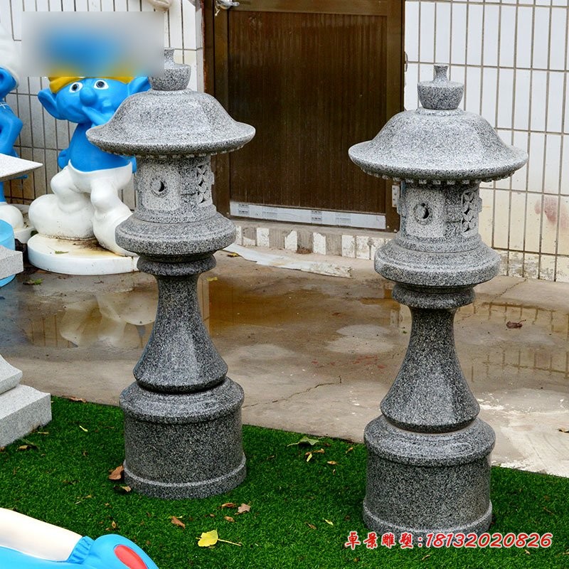 仿古日式石灯，园林景观石雕