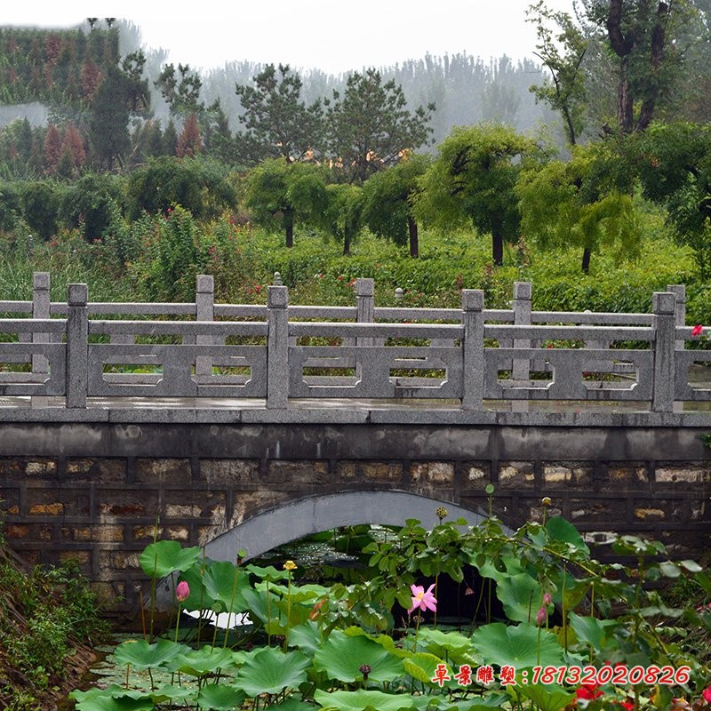 公园石栏杆，大理石栏板