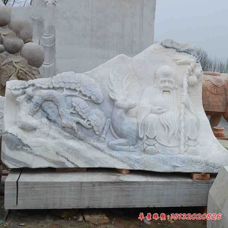 老寿星石浮雕，神仙石浮雕