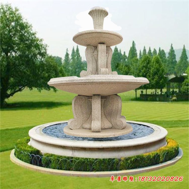 欧式喷泉，小区景观石雕