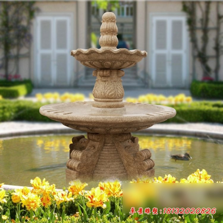 喷泉石雕，欧式小区喷泉