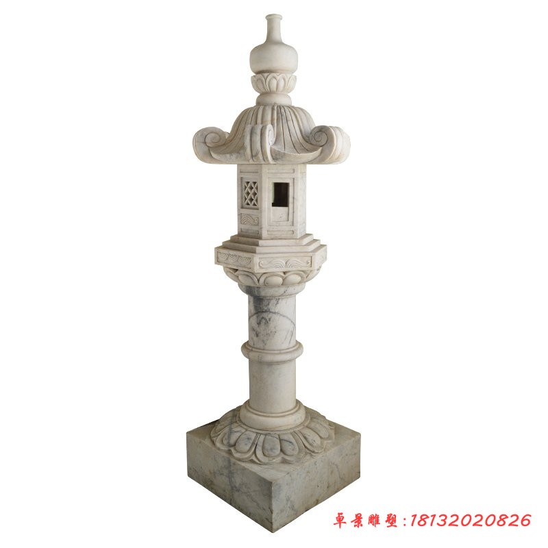 石灯雕塑，公园石灯