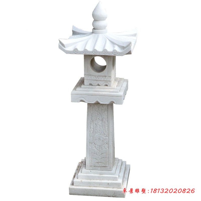 石灯雕塑，大理石灯雕塑