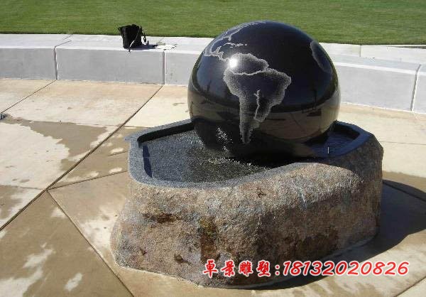 石雕风水球公园景观石雕