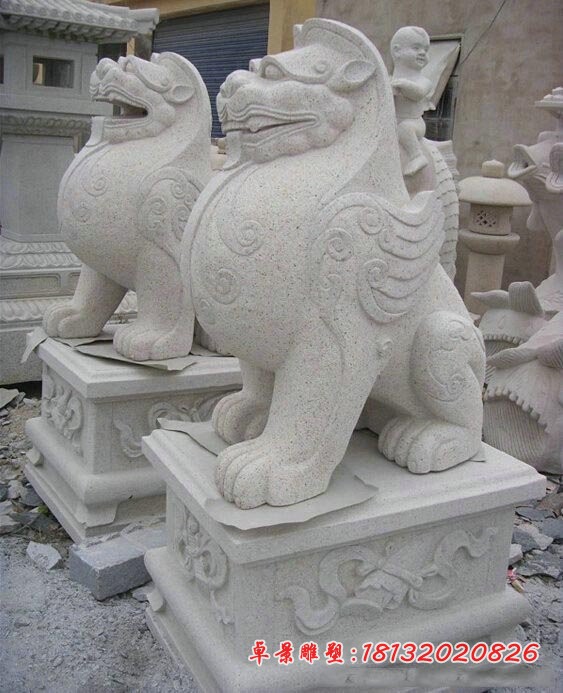 石雕貔貅大理石貔貅雕塑