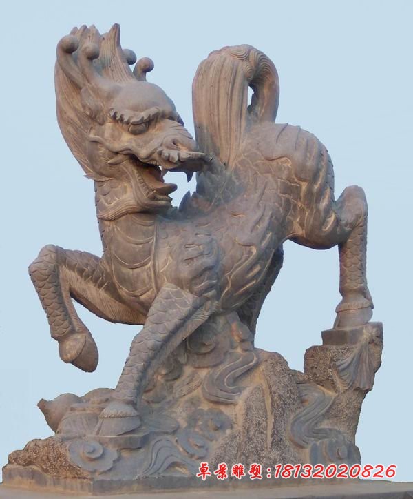 石雕麒麟广场景观石雕