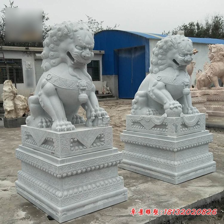 石雕狮子，青石北京狮