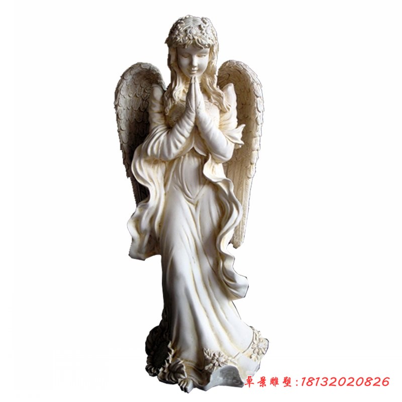 大理石天使雕塑   西方人物石雕