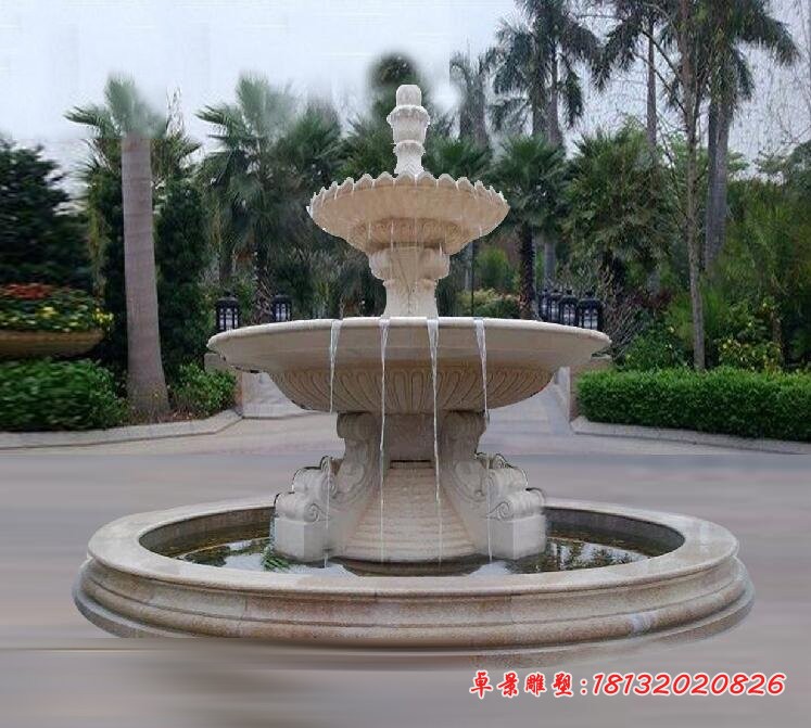 广场石喷泉，欧式景观喷泉雕塑