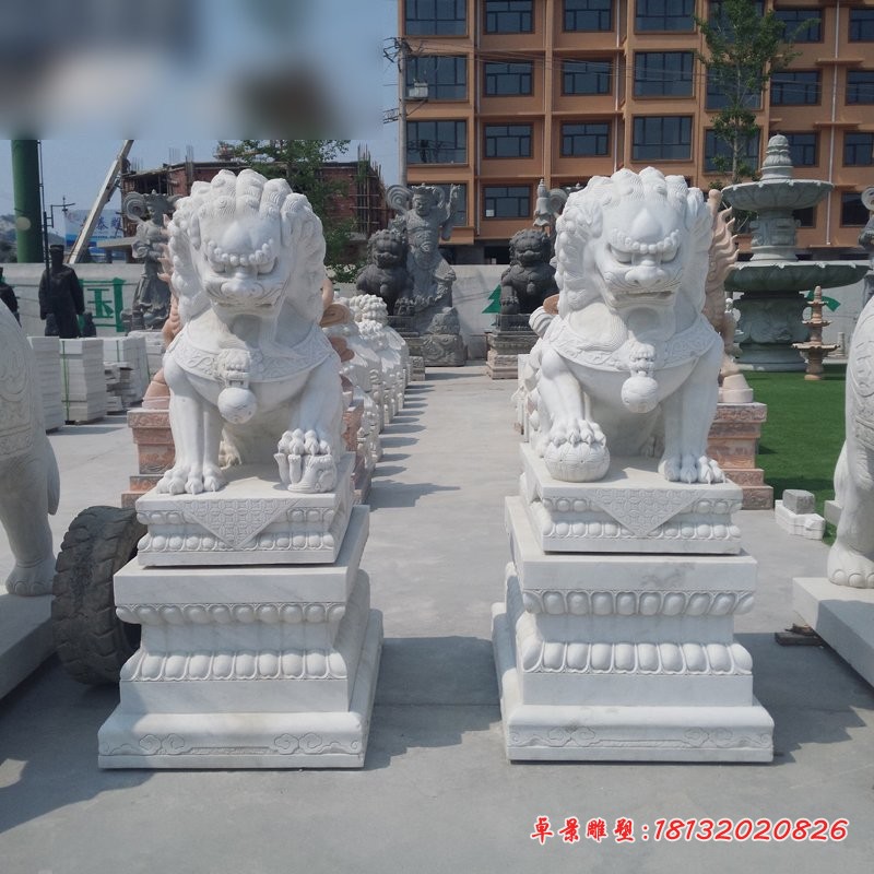 汉白玉狮子，小型石狮子 (6)